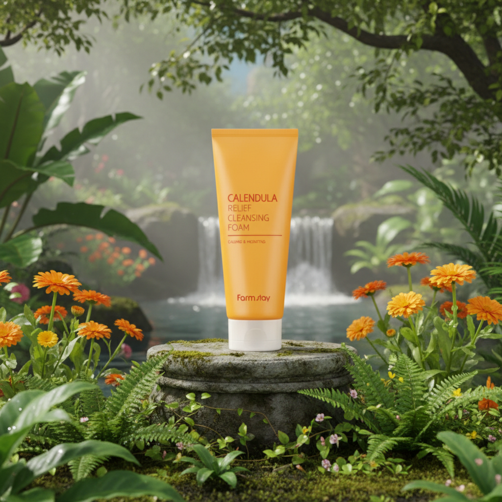 Farm Stay - Calendula Relief Cleansing Foam - Omlazující mycí pěna s měsíčkem lékařským - 180 ml