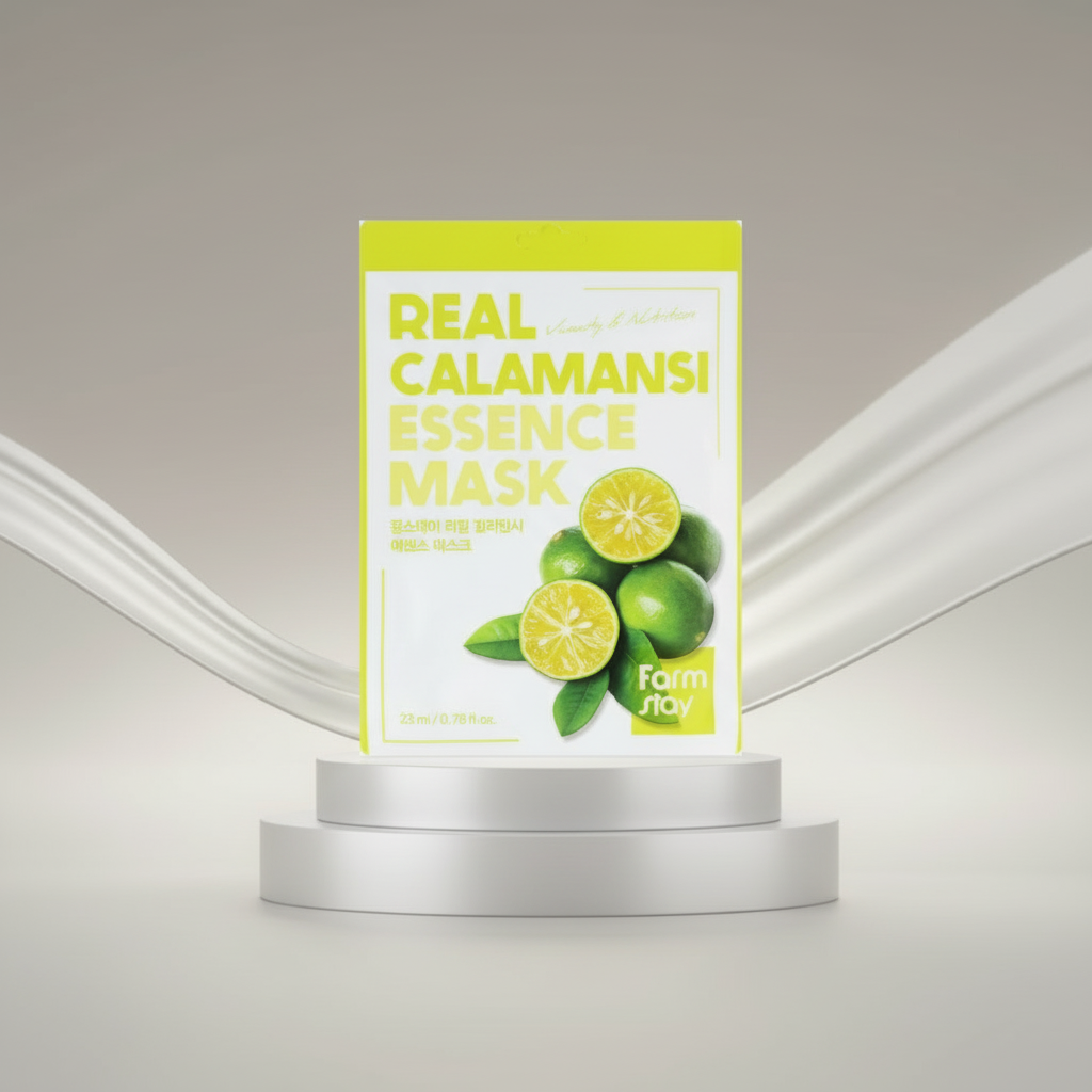 Farm Stay - Real Calamansi Essence Mask - Posilující pleťová maska s vitamíny - 1 ks