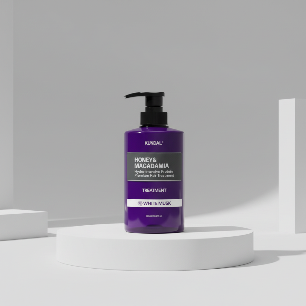Kundal Honey&Macadamia Treatment - Hydro-intenzivní proteinová kůra na vlasy s vůní WHITE MUSK - 500 ml