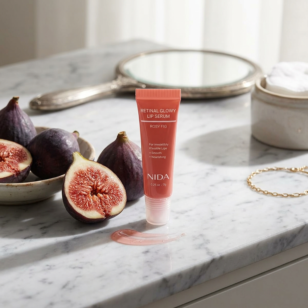 NIDA - Retinal Glowy Lip Serum - Omlazující sérum na rty Rosy Fig - 7g