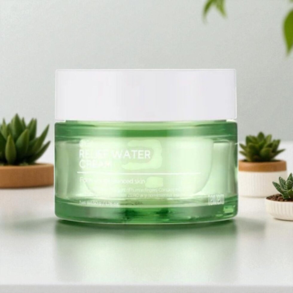 TENZERO - Cica Relief Water Cream - Zklidňující vodní krém s Cica - 50 ml