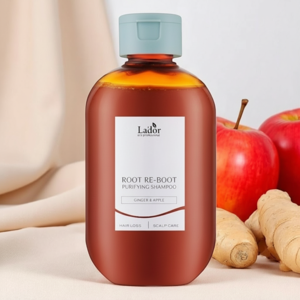 Lador - Root Re-Boot Purifying Shampoo Ginger and Apple - Čisticí šampon proti vypadávaní vlasů s výtažkem ze zázvoru a jablka - 300 ml