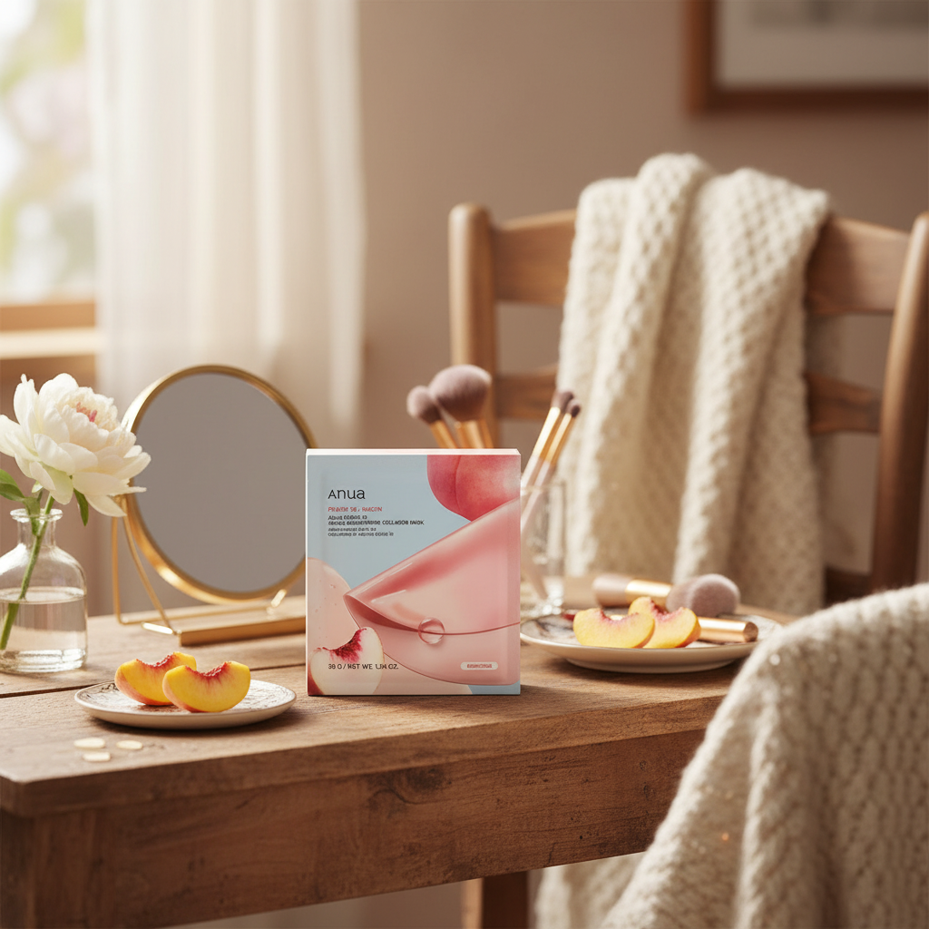 ANUA - Peach 70 Niacin Brightening Collagen Mask - Rozjasňující hydrogelová maska s kolagenem - 38 g