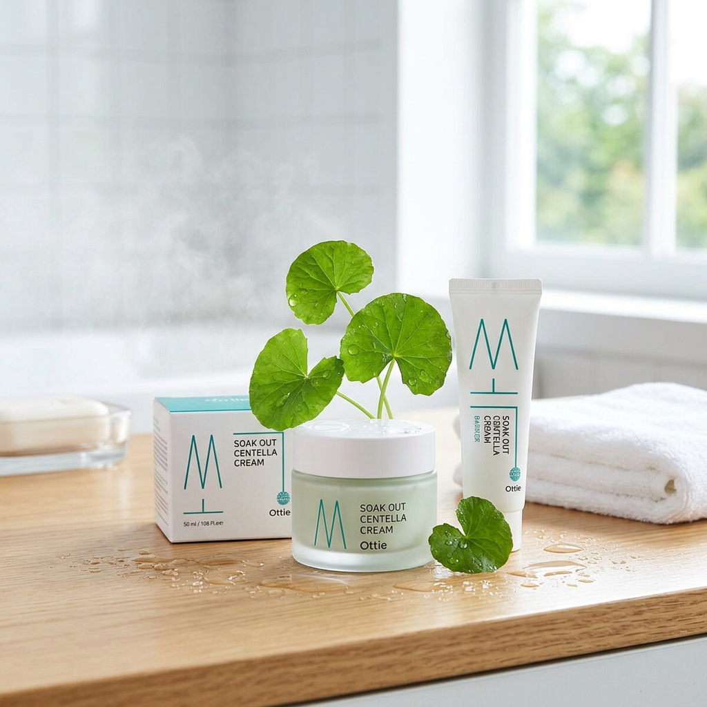 OTTIE - Soak Out Centella Cream - Zklidňující ochranný krém - 50 ml