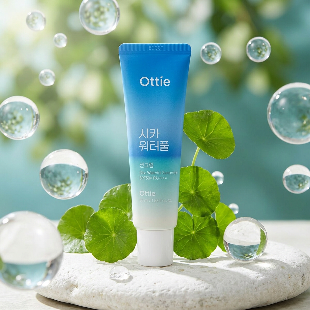 OTTIE - Cica Waterful Sunscreen SPF50+ PA++++ - Cica hydratační opalovací krém SPF50 - 50 ml