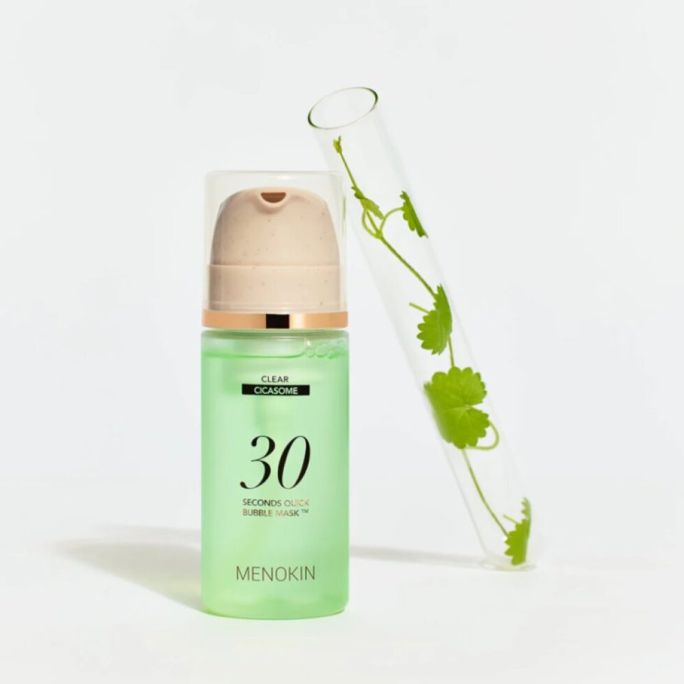 MENOKIN - 30 Seconds Quick Bubble Mask Clear - 30sekundové, bublinkové, zklidňující sérum - 95 ml