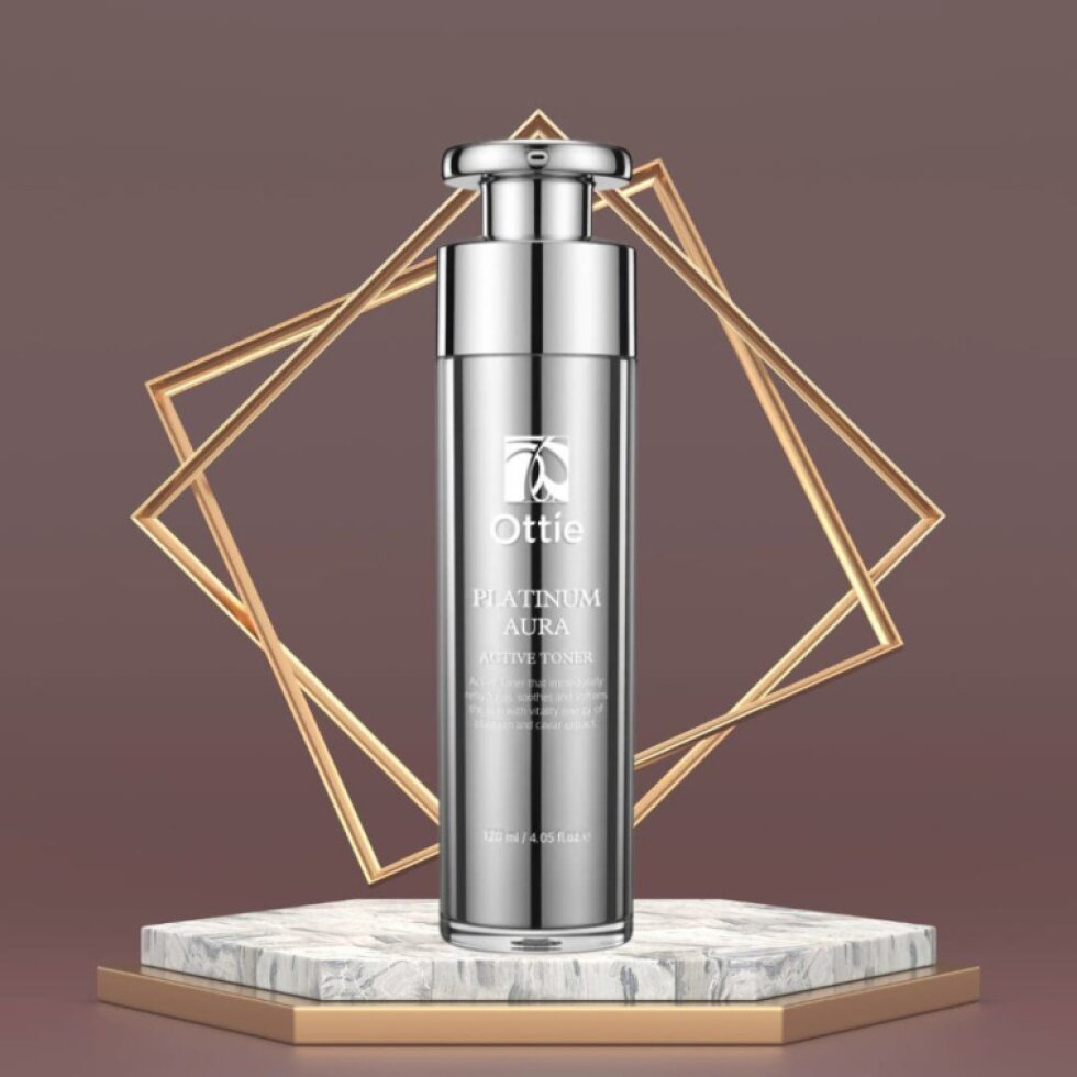 OTTIE - Platinum Aura Active Toner - Platinové tonikum pro okamžitou hydrataci a zlepšení pleti -120 ml