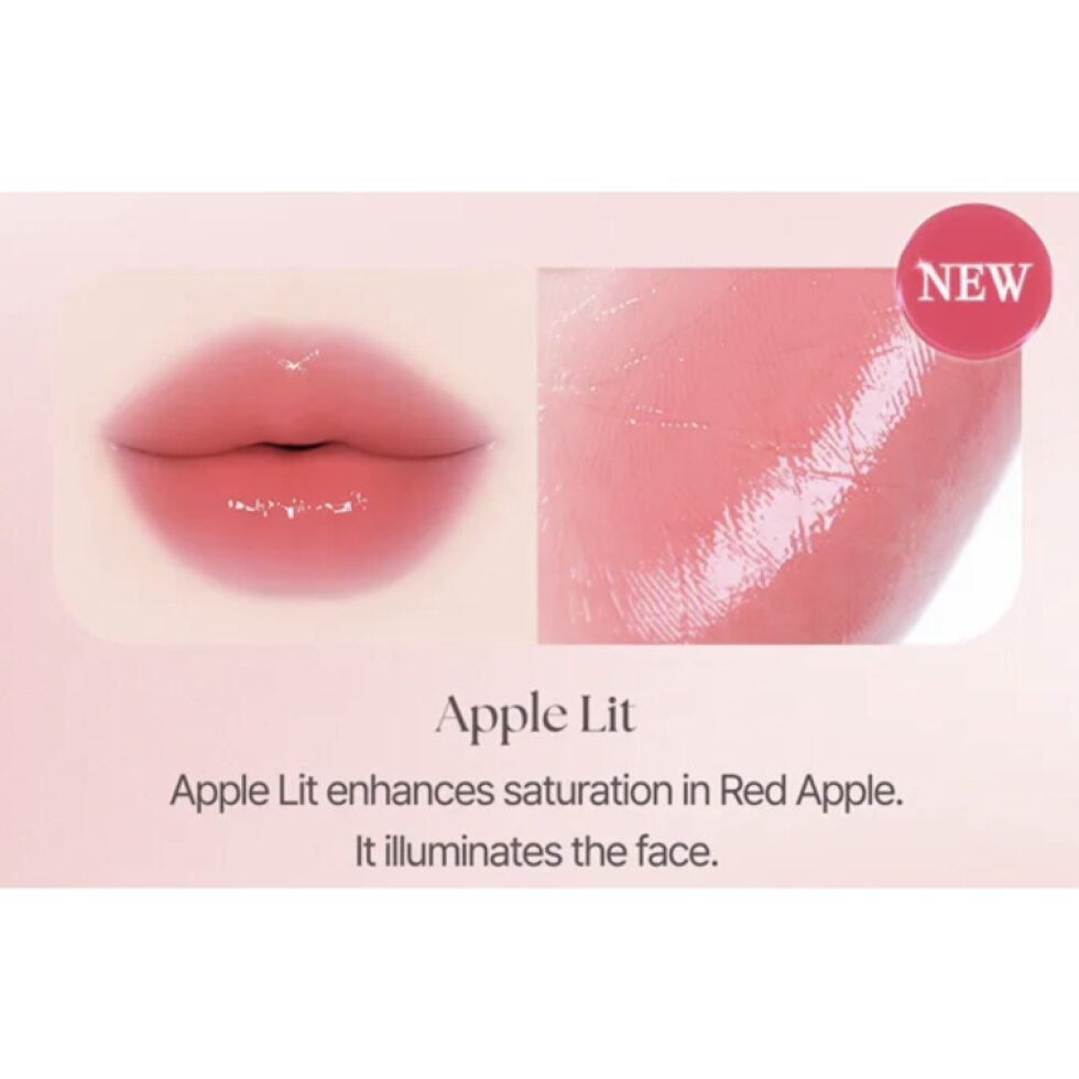 YNM - Glow Honey Lip Balm 02 Apple Lit - Rozjasňující balzám na rty 02 Apple Lit - 3 g