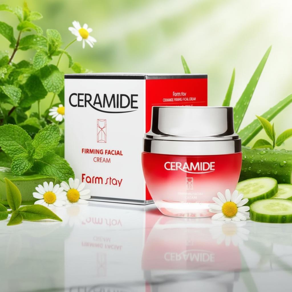 FARM STAY - Ceramide Firming Face Cream - Krém s ceramidy pro hloubkovou výživu pleti 50 ml