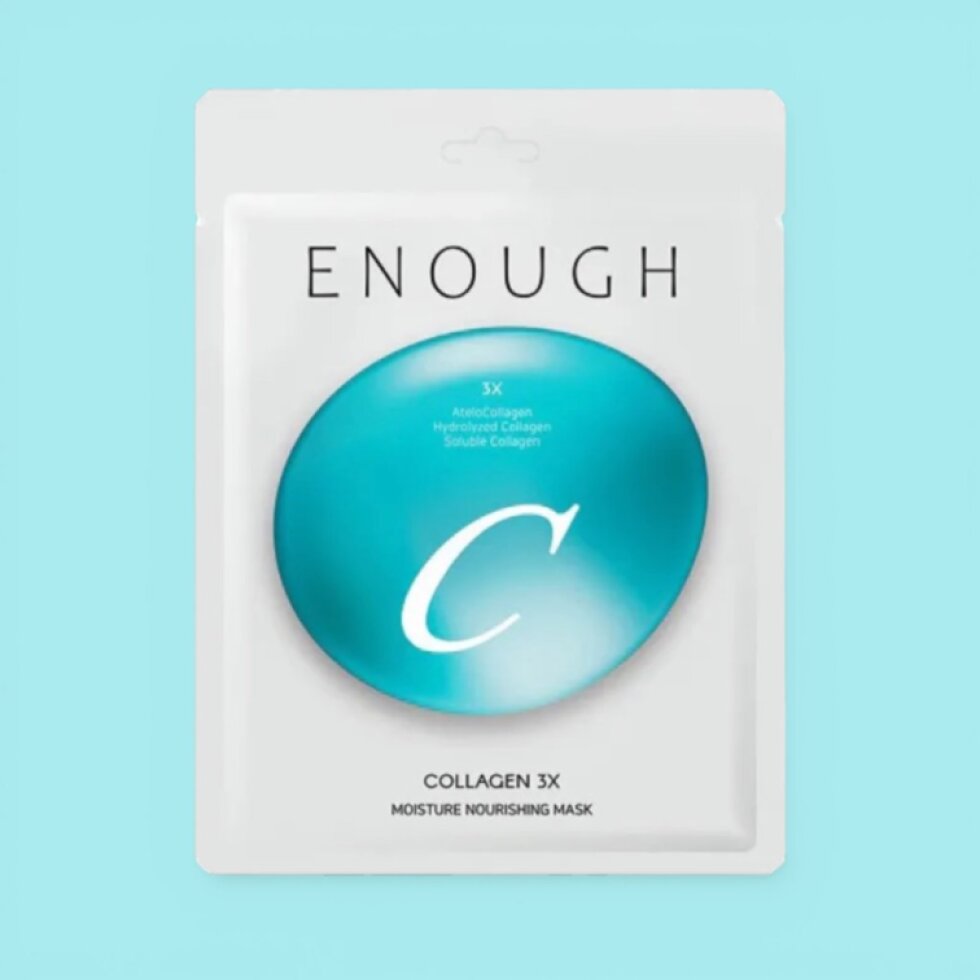 ENOUGH - Collagen 3X Moisture Nourishing Sheet Mask - Kolagenová hydratační vyživující plátýnková maska - 25 g