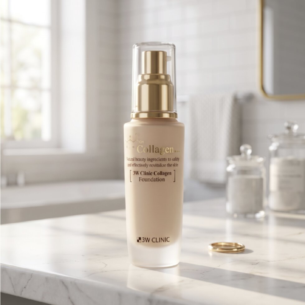 3W CLINIC - Collagen Foundation #21 - Makeup s kolagenem odstín #21 - 50 ml