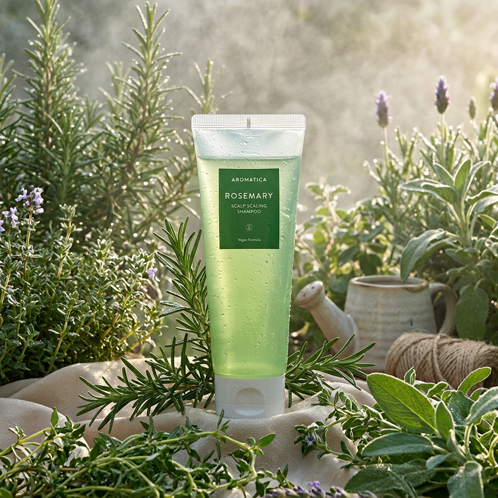 AROMATICA - Rosemary Scalp Scaling Shampoo - Hloubkově čisticí, povzbuzující šampon s rozmarýnem - 180 ml
