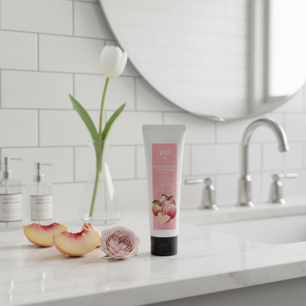 PLU - Glowing Facial Peeling Gel Peach - Rozjasňující pleťový peelingový gel s broskví - 100 ml