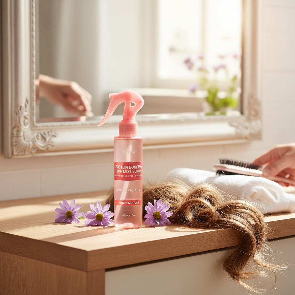 Kundal Protein Bonding Damage Care Hair Mist Serum - Proteinové sérum ve spreji VIOLET MUGUET - 150 ml