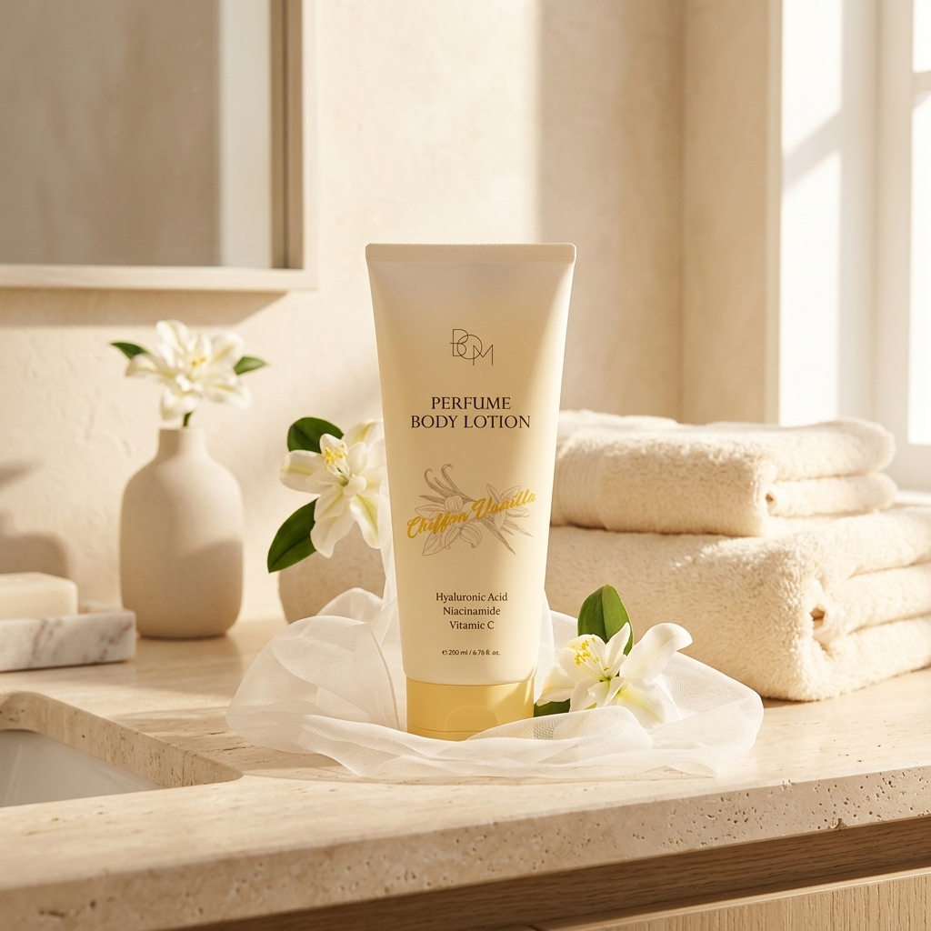 B.O.M. - Chiffon Vanilla Perfume Body Lotion - Parfemovaný tělový krém s vůní vanilky - 200 ml