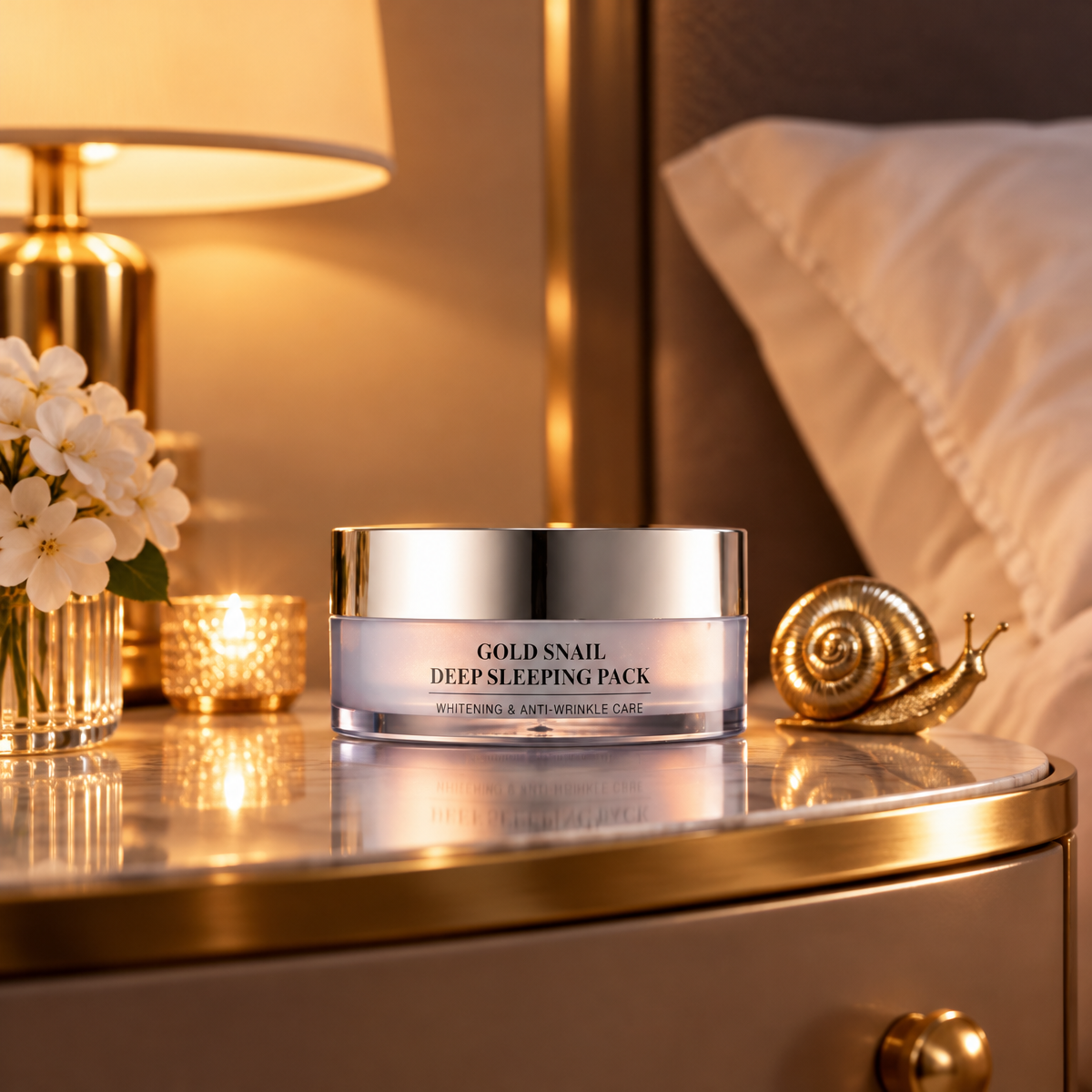 GOLD Energy SNAIL Synergy - Gold Snail Sleeping Pack - Luxusní noční maska se šnečím mucinem a zlatem - 30 ml