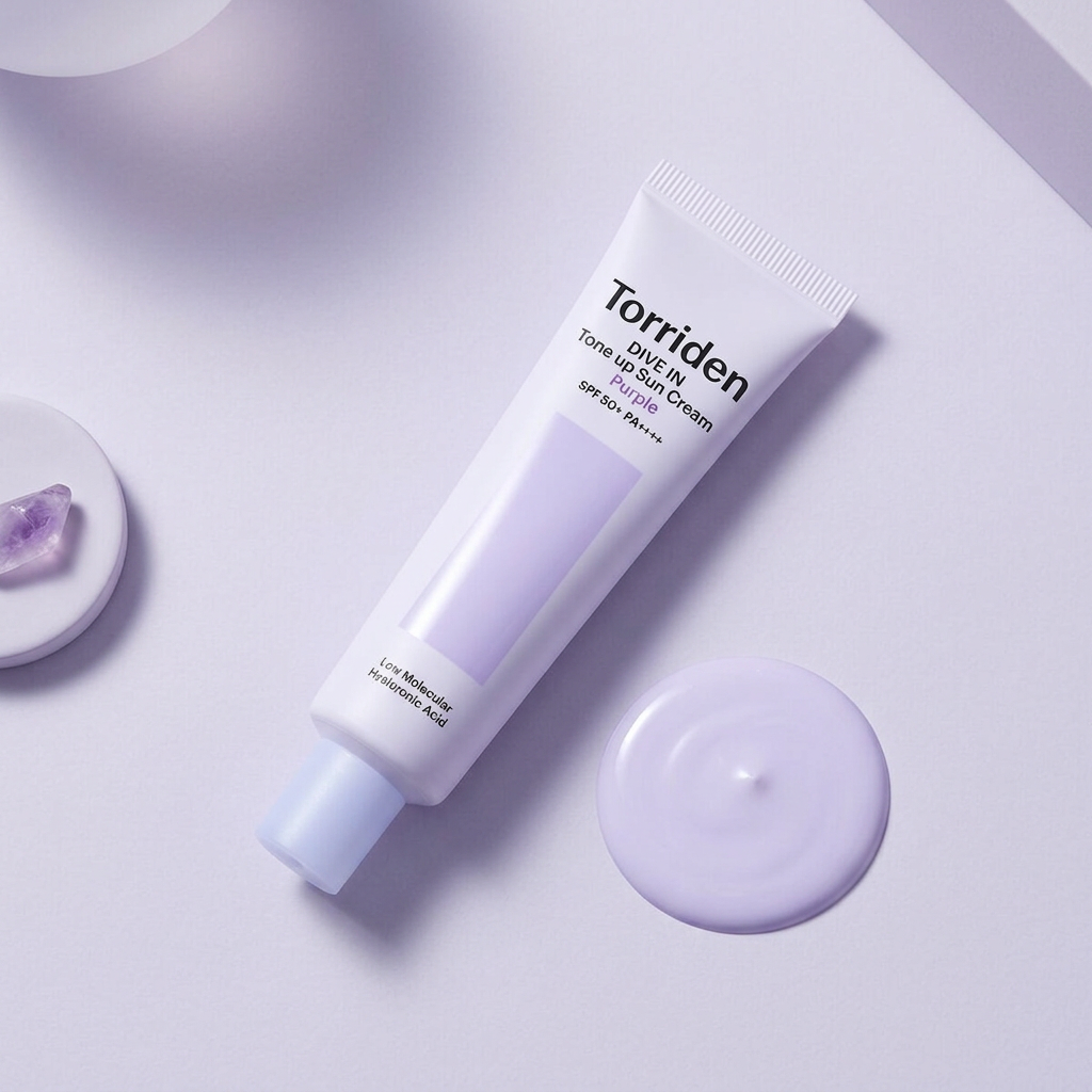 Torriden - DIVE-IN Tone-up Sun Cream Purple - Rozjasňující tónovací opalovací krém - 60 ml