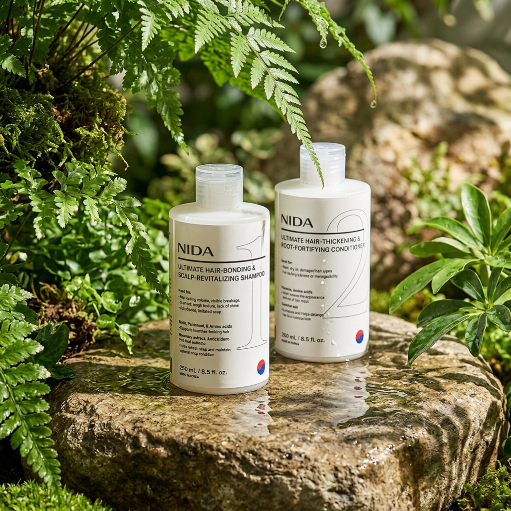 NIDA - Ultimate Hair-Bonding Scalp-Revitalizing Shampoo - Obnovující šampon na vlasové vazby a pokožku hlavy - 250 ml