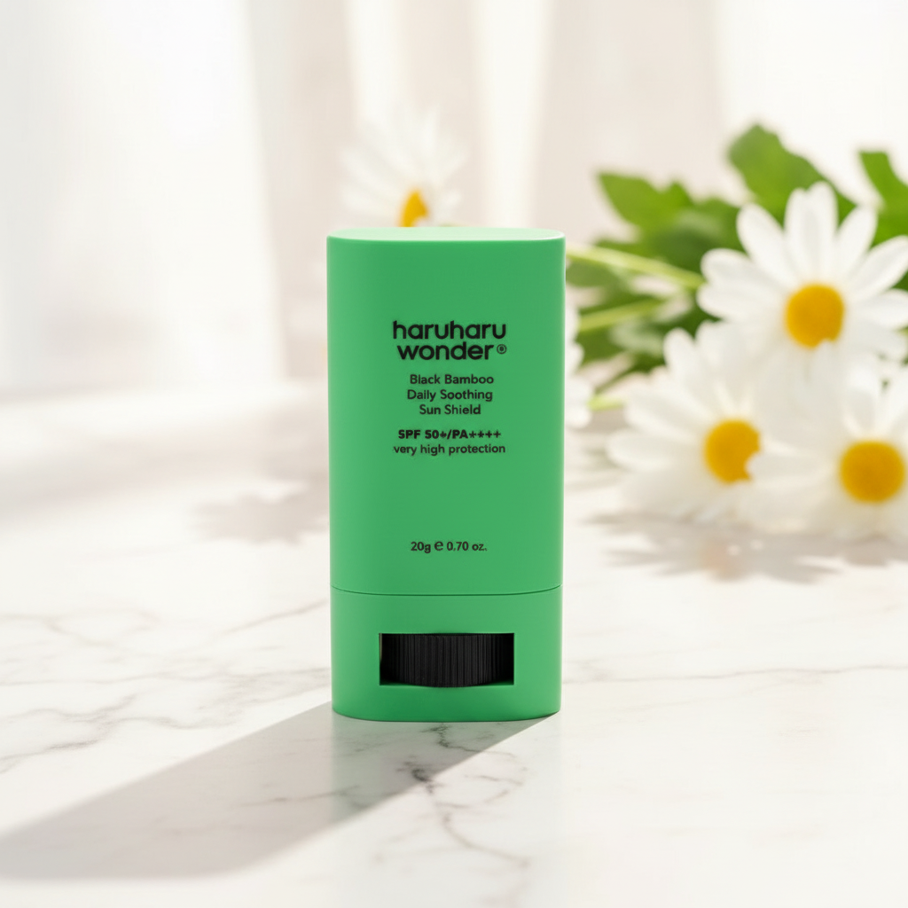 HaruHaru WONDER - Black Bamboo Daily Soothing Sun Shield SPF 50+/PA++++ - Opalovací krém v tyčince - 20 g