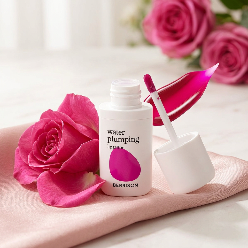 BERRISOM - Water Plumping Lip Tattoo 03 Orchid Pink - Dlouhotrvající hydratační slupovací tint na rty - 6 g