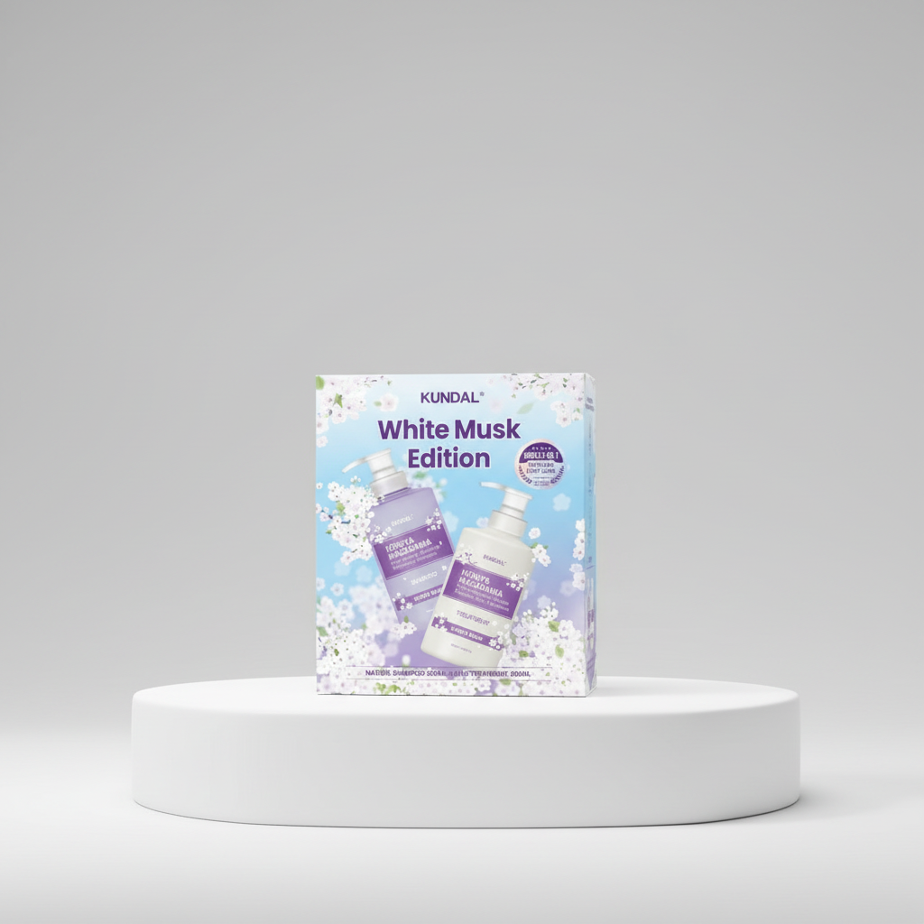 KUNDAL - Honey & Macadamia WHITE MUSK ( Shampoo + Treatment) - Honey & Macadamia WHITE MUSK (Šampon + Kondicionér) sada - 500 ml