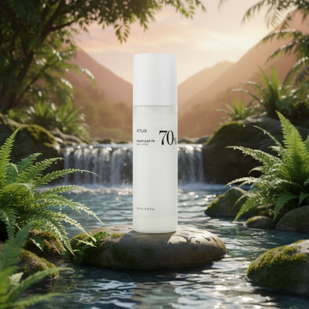 ANUA - Heartleaf 70% Daily Lotion - Zklidňující a hydratační emulze na obličej - 200 ml