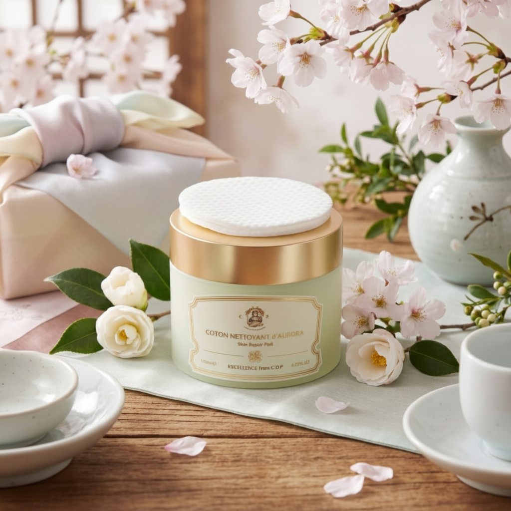 CHALLANS DE PARIS - Coton Nettoyant d'Aurora Excellence - Luxusní odličovací tampónky pro obnovu pleti - 120 ml