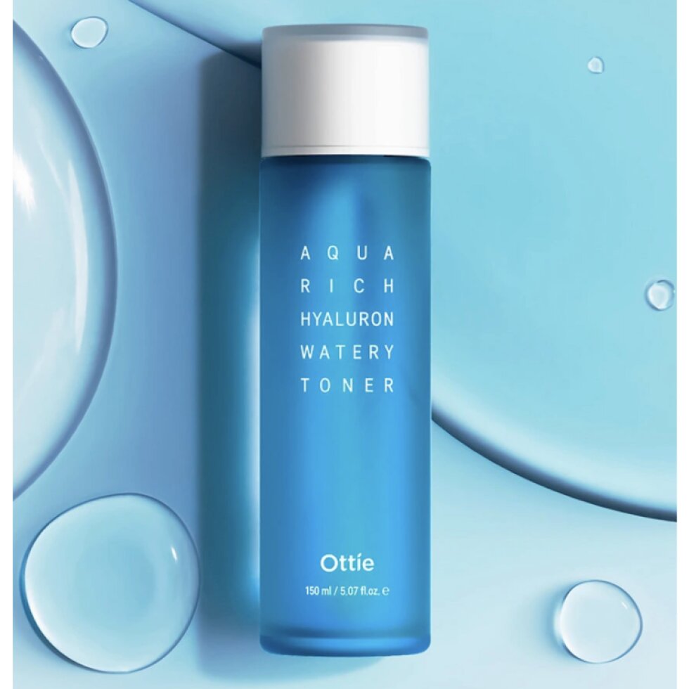 OTTIE - Aqua Rich Hyaluron Watery Toner - Hydratační tonikum s kyselinou hyaluronovou - 150 ml