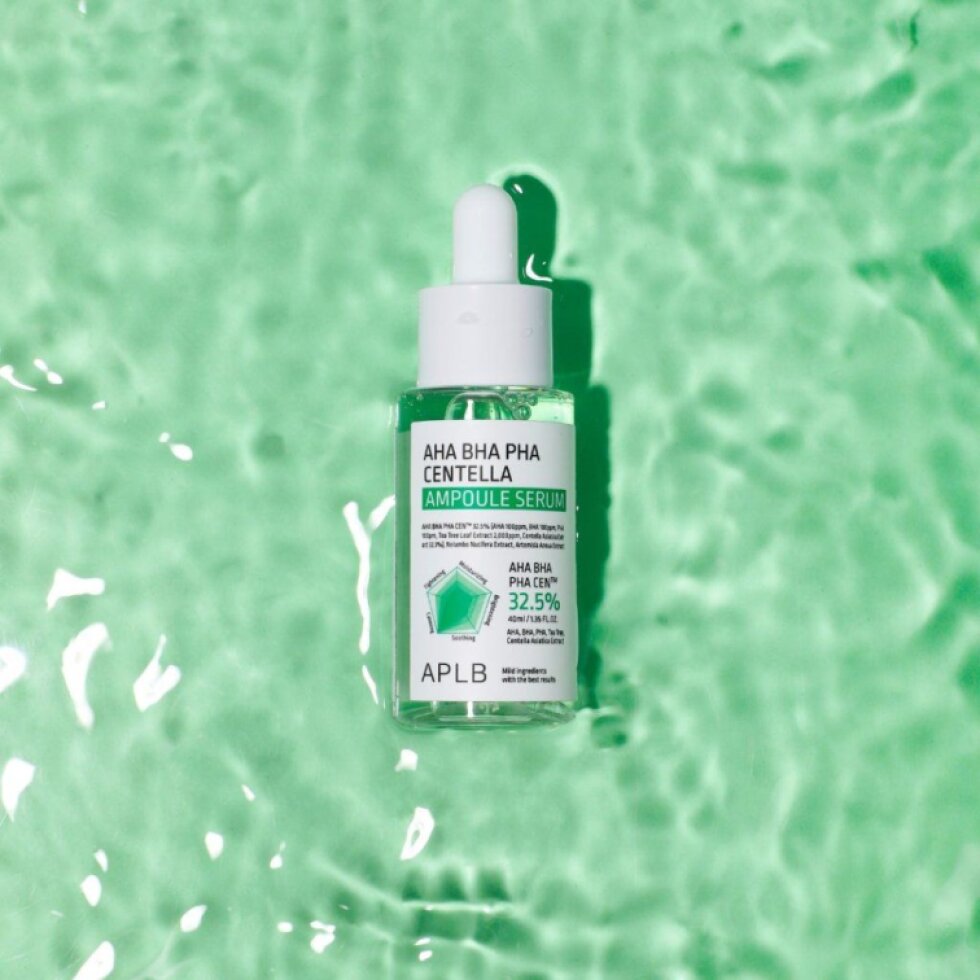 APLB - AHA BHA PHA Centella Ampoule Serum - Exfoliační, zklidňující sérum s centelou a kyselinami - 40 ml