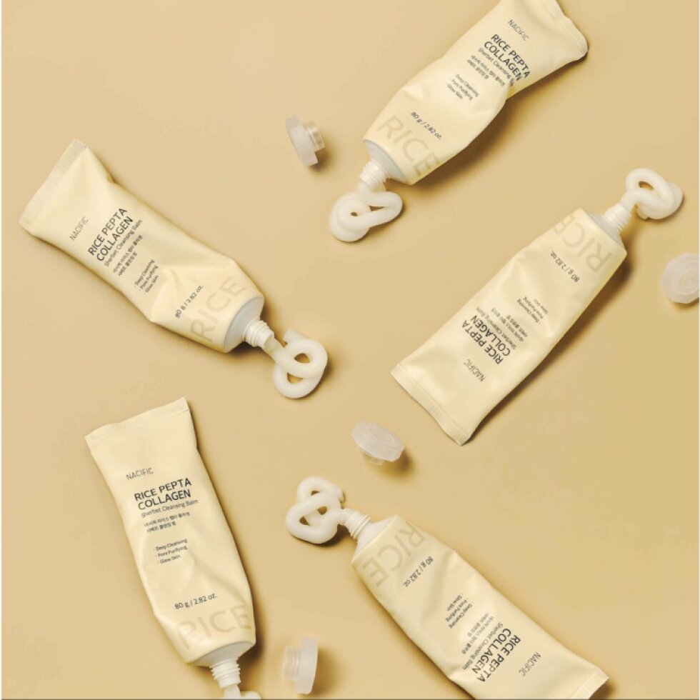 NACIFIC - Rice Pepta Collagen Sherbet Cleansing Balm - Čisticí sorbetový balzám s rýží, peptidy a kolagenem - 80 g