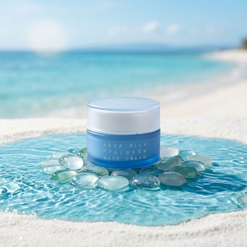 OTTIE - Aqua Rich Hyaluron Wave Cream - Hydratační krém s kyselinou hyaluronovou - 60 ml