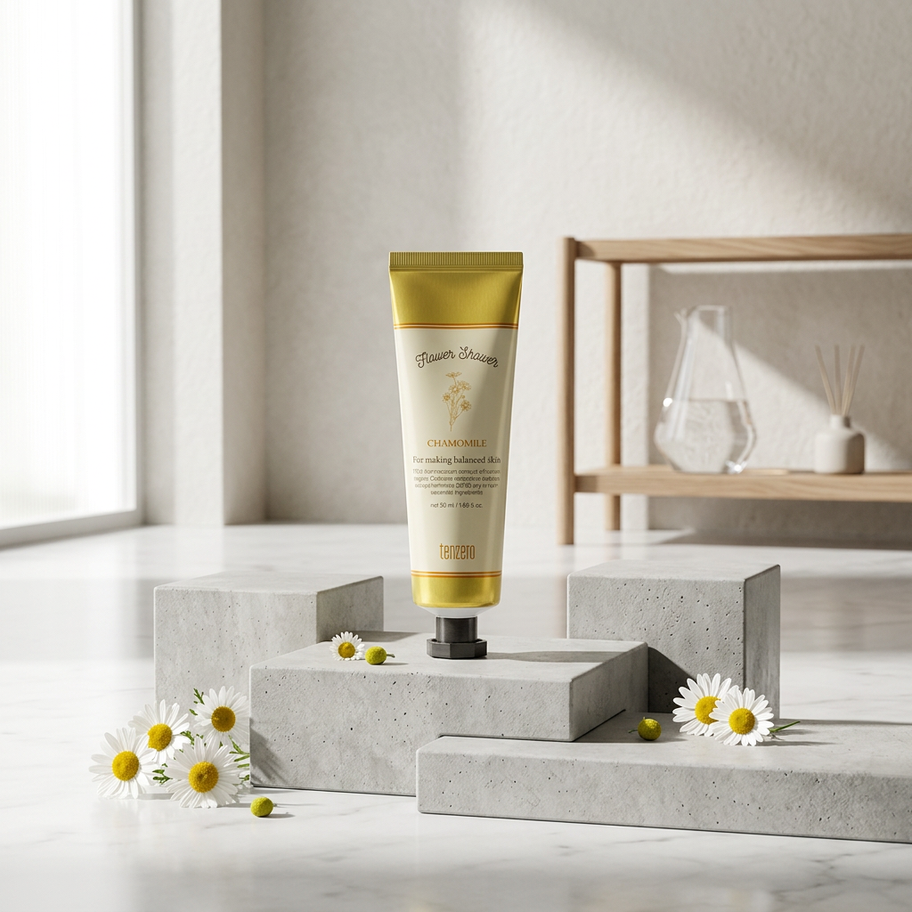 TENZERO - Flower Shower Hand & Nail Cream Chamomile - Květinový krém na ruce a nehty s heřmánkem - 50 ml