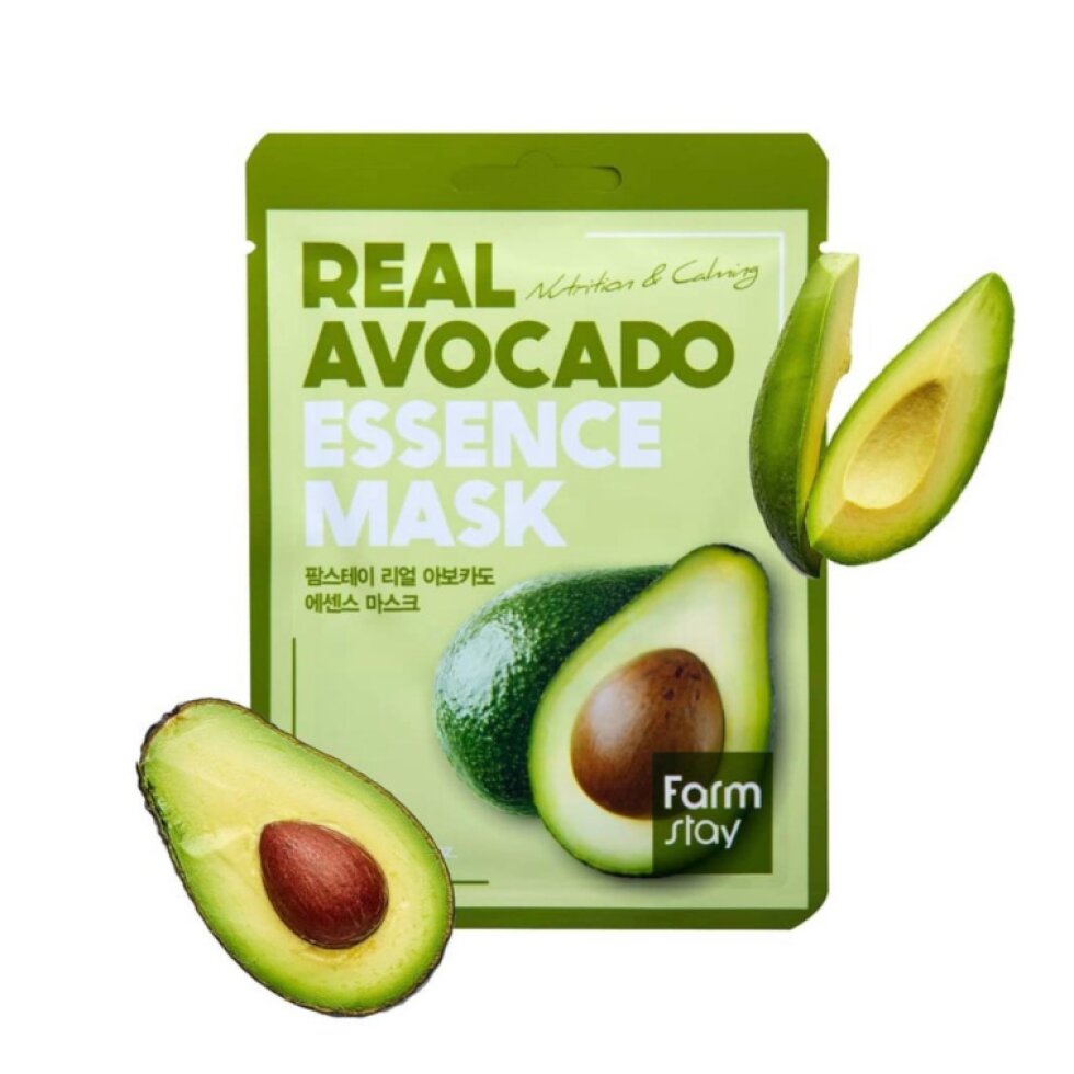 FARM STAY Hydratační a vyživující plátýnková maska s avokádem