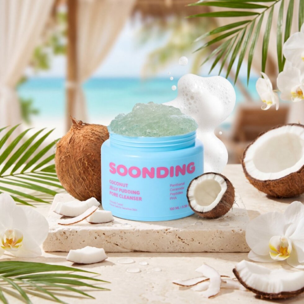 SOONDING - Coconut Jelly Pudding Pore Cleanser - Čisticí gel na póry s kokosovým želé - 50 ml