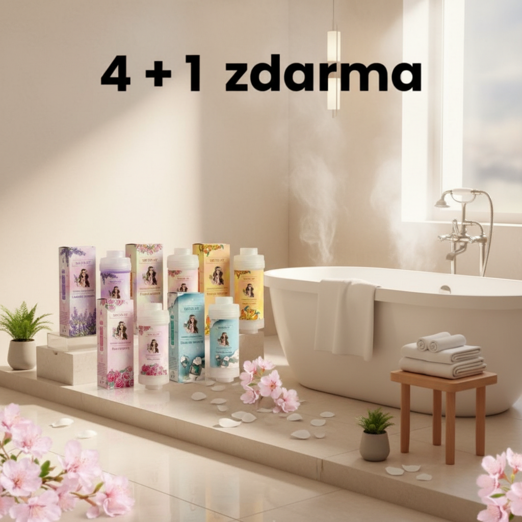 KOREJSKÁ KRÁSA - Vitamin Shower Filter - Vitaminový filtr do sprchy SET - 4+1 ks ZDARMA