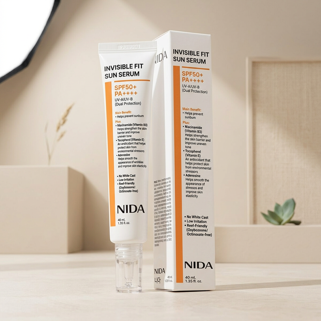NIDA - Invisible Fit Sun Serum - Neviditelné opalovací sérum - 40 ml