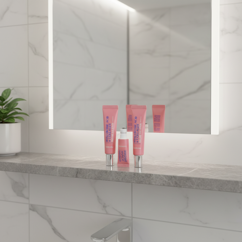 Farm Stay - Hyaluronic Acid & Collagen Rolling Eye Serum - Kolagenové sérum s kyselinou hyaluronovou a roll-on aplikátorem - 25 ml