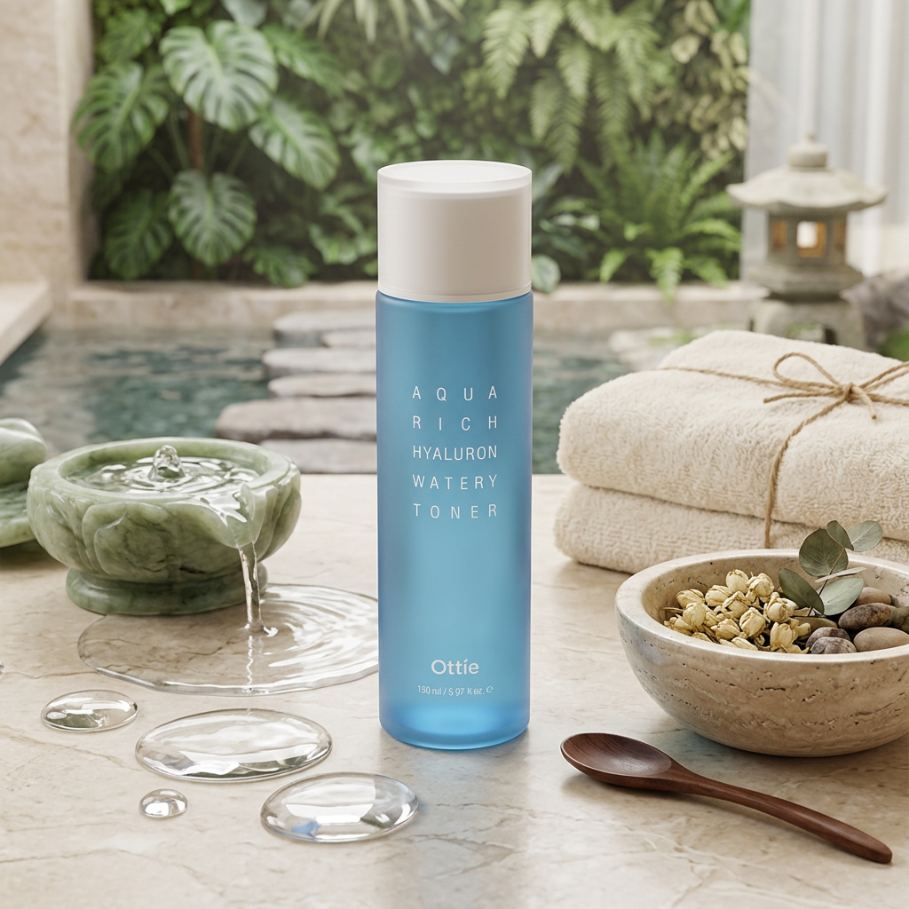 OTTIE - Aqua Rich Hyaluron Watery Toner - Hydratační tonikum s kyselinou hyaluronovou - 150 ml