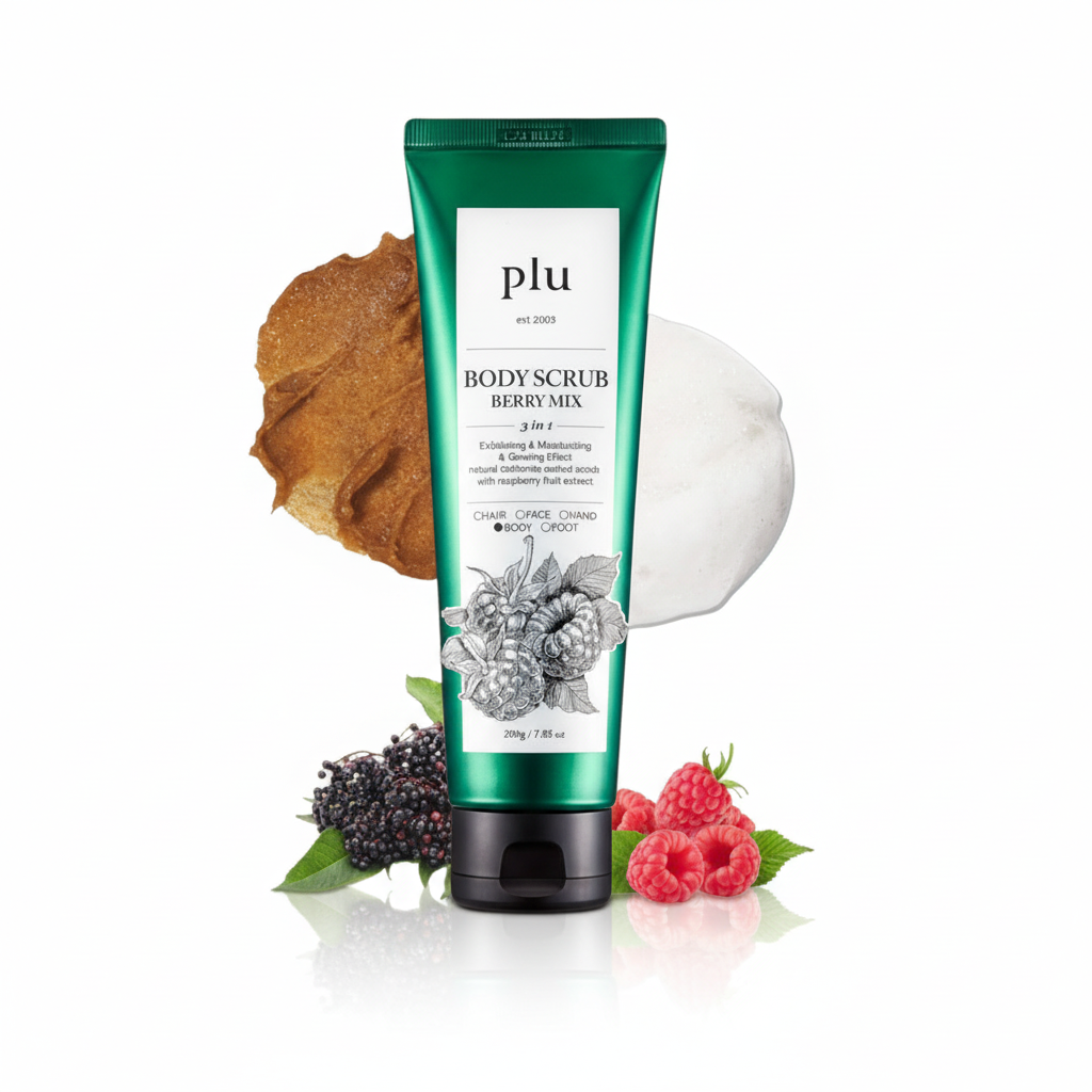 PLU - Body Scrub Berry Mix - Tělový peeling Berry Mix - 200 g