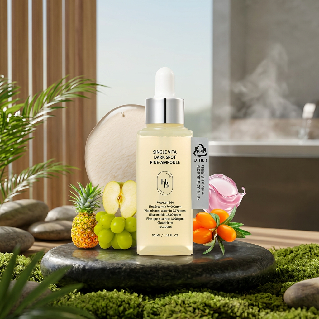 HEVEBLUE - Single Vita Dark Spot Pine-Ampoule - Vitamínová ampule proti tmavým skvrnám s borovicovým extraktem - 50 ml