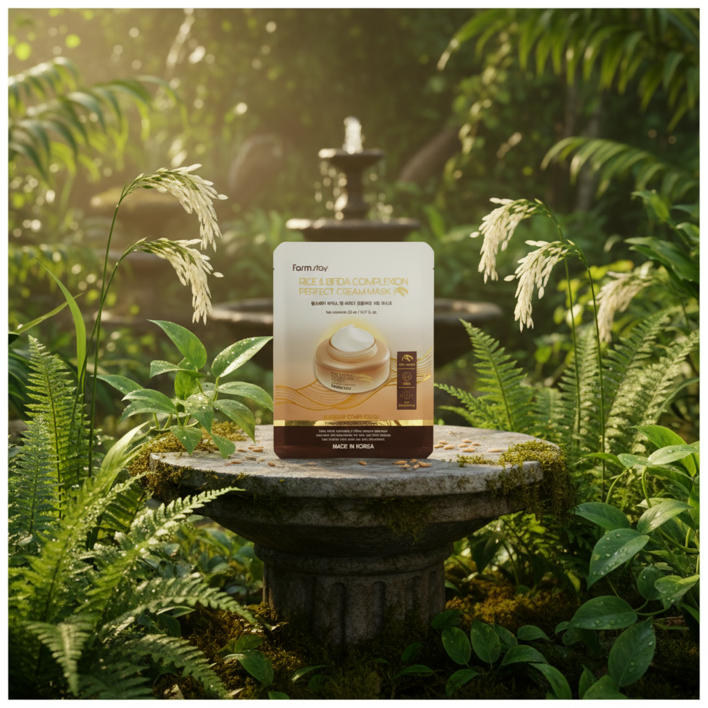 Farm Stay - Rice & Bifida Cream Mask - Krémová plátýnková maska s fermentovanou rýží a bifida - 23 ml