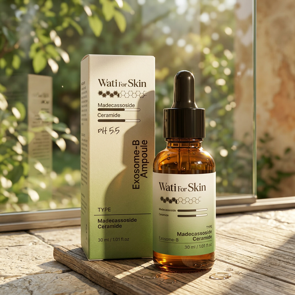 WATI FOR SKIN - Madecassoside Ceramide Exosome-B Ampoule - Zklidňující a regenerační ampule - 30 ml