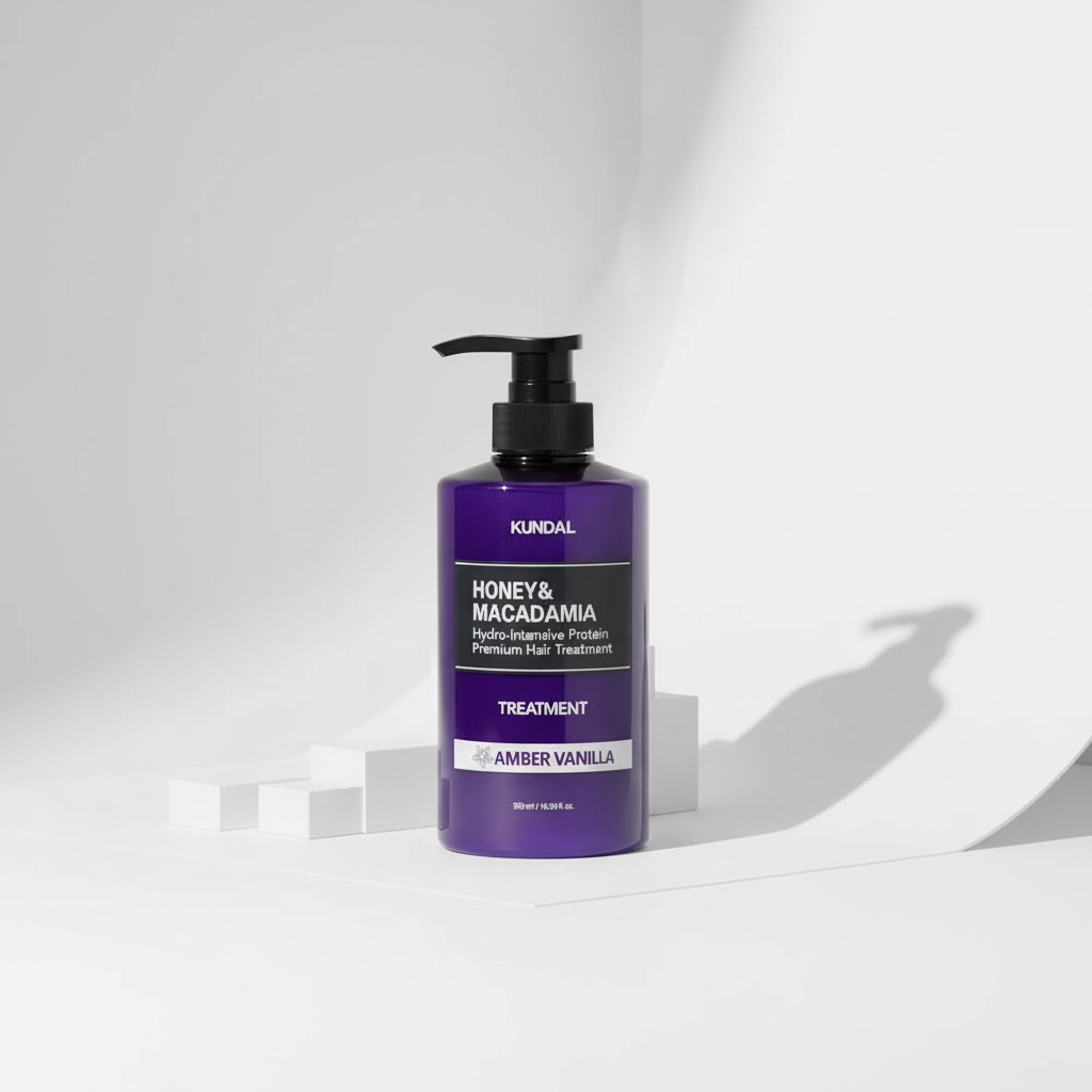 Kundal Honey&Macadamia Treatment - Hydro-intenzivní proteinová kůra na vlasy s vůní AMBER VANILLA - 500 ml