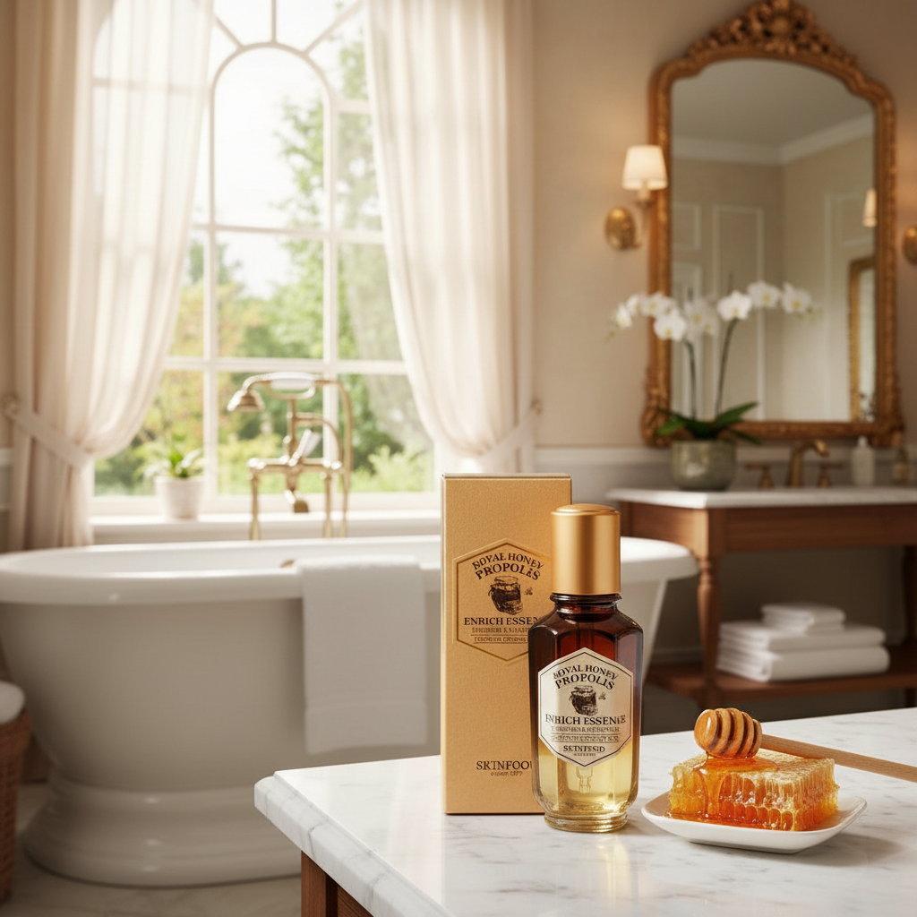 SKINFOOD - Royal Honey Propolis Enrich Essence - Hydratační a regenerační pleťová esence s propolisem - 50 ml