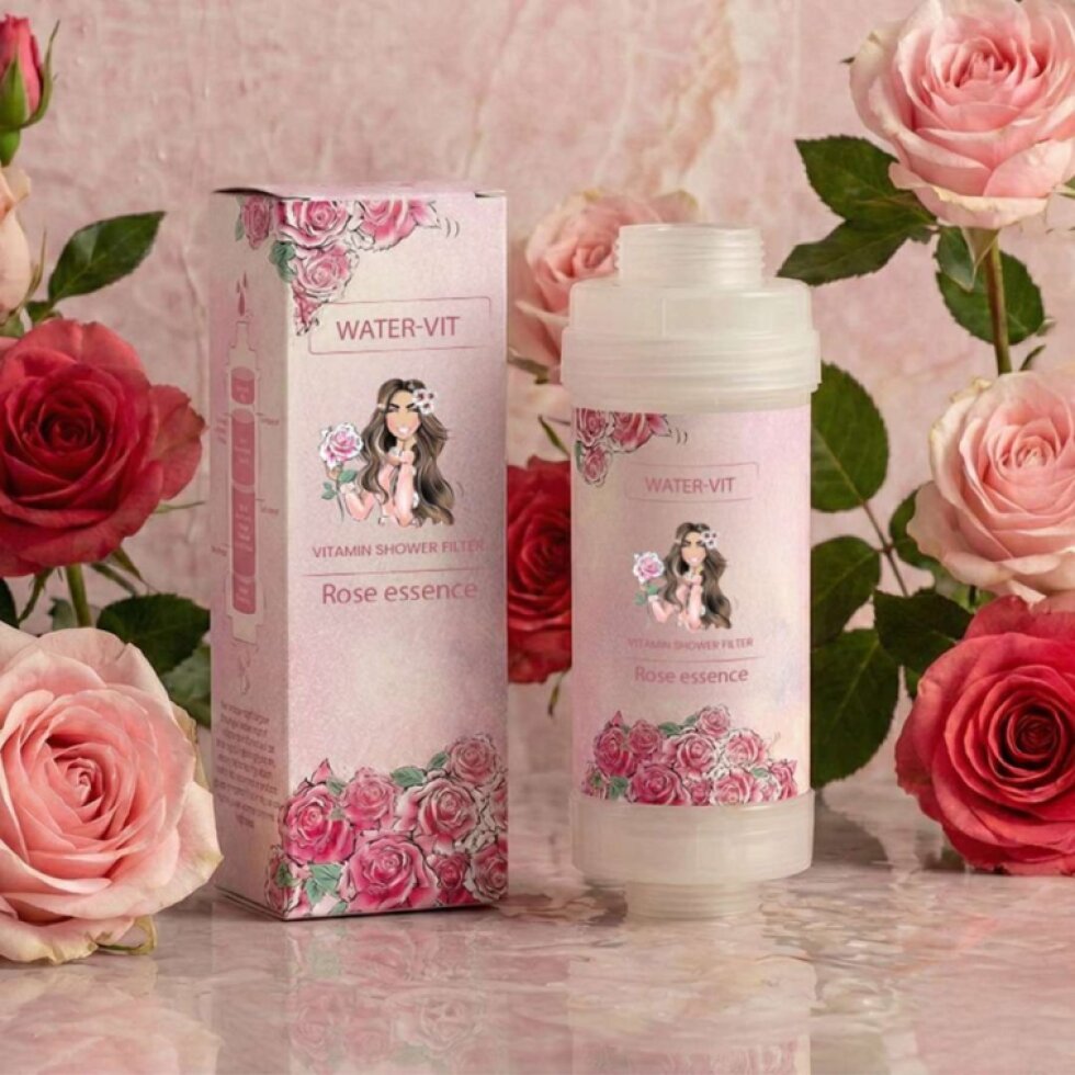 KOREJSKÁ KRÁSA - Vitamin Shower Filter - Vitaminový filtr do sprchy - ROSE - 1ks
