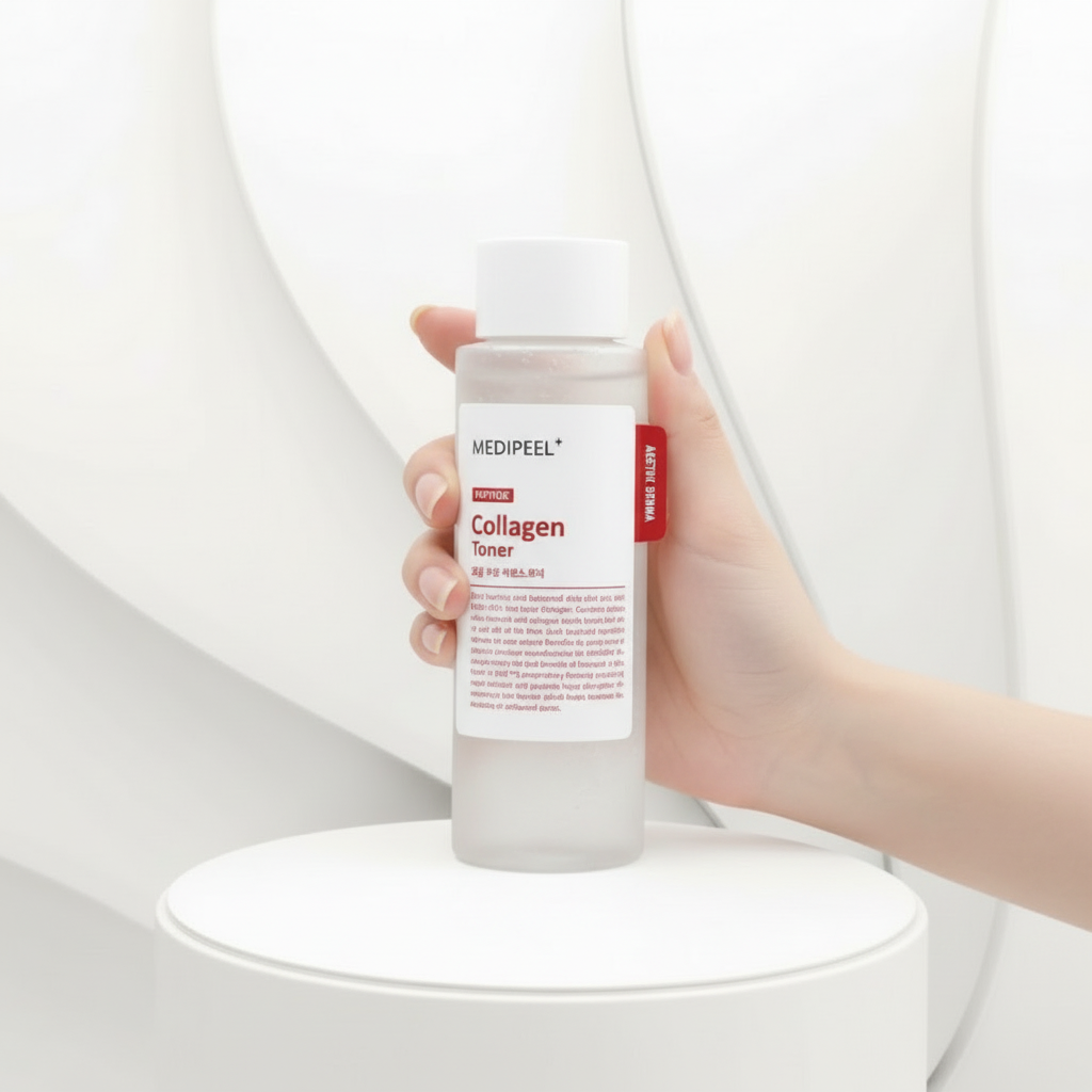 MEDI-PEEL - Red Lacto Collagen Soothing Essence Toner - Kolagenový zjemňující toner - 200 ml