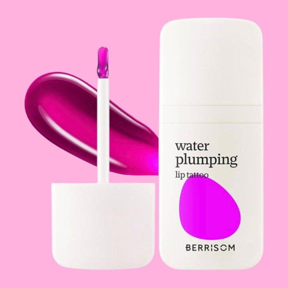 BERRISOM - Water Plumping Lip Tattoo 03 Orchid Pink - Dlouhotrvající hydratační slupovací tint na rty - 6 g