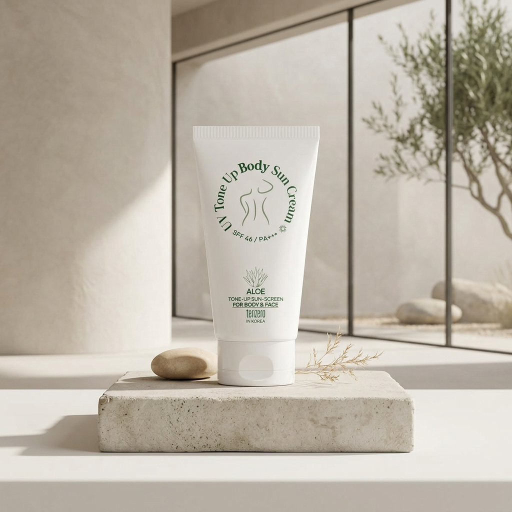 TENZERO - Aloe UV Tone Up Body Sun Cream - Tónovací opalovací krém s aloe vera - 150 ml