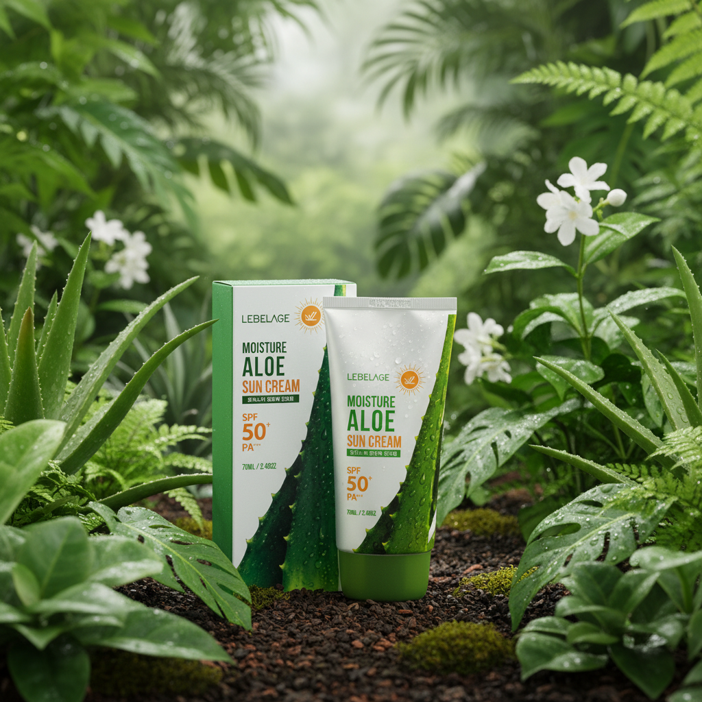 LEBELAGE - Moisture Aloe Sun Cream (SPF50+/PA+++) - Hydratační SPF krém s Aloe Vera - 70 ml