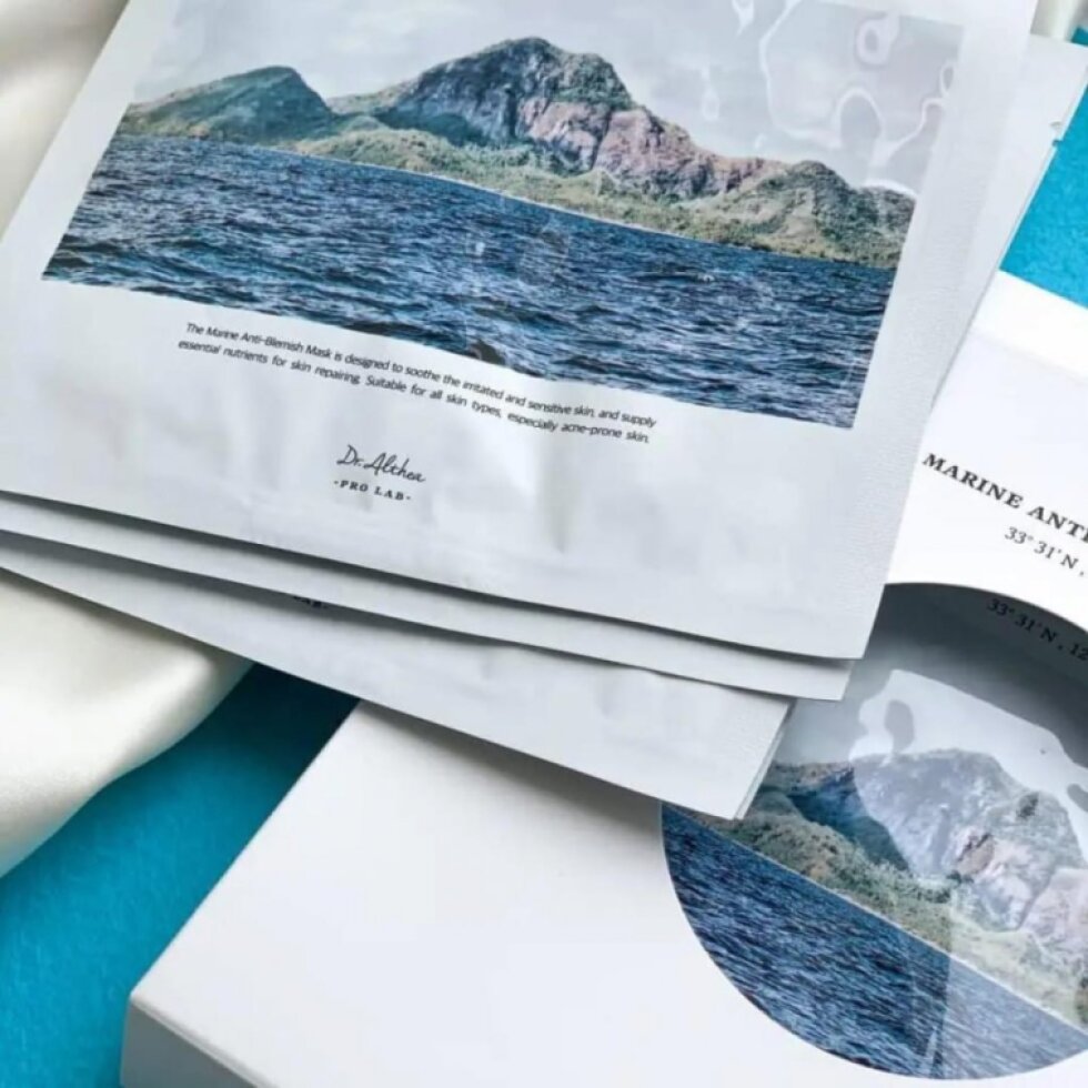 Dr. Althea - Marine Anti-Blemish Mask - Jemná exfoliační plátýnková maska - 27ml x 5 ks